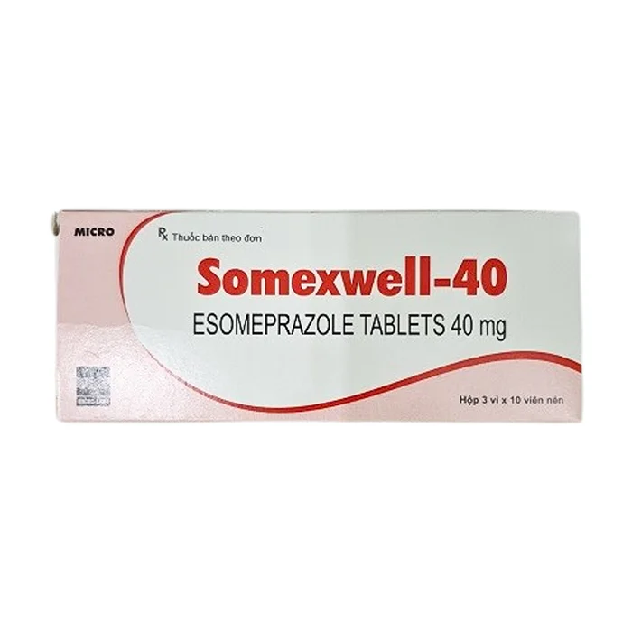Somexwell-40mg (3 vỉ x 10 viên) - Điều trị trào ngược dạ dày