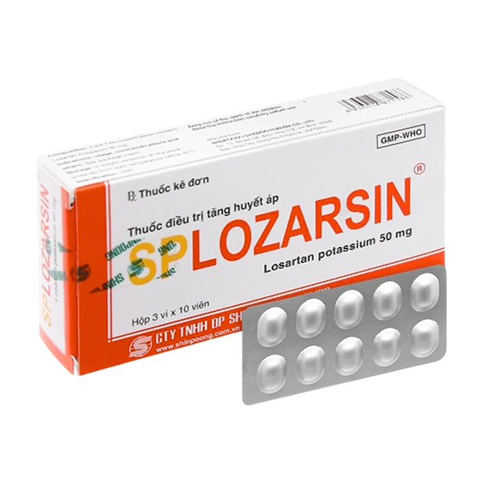 Splozarsin 50mg (3 vỉ x 10 viên) - Điều trị tăng huyết áp