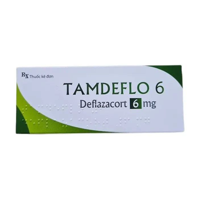 Tamdeflo 6 (Deflazacort) - Điều trị các bệnh về viêm khớp, hen phế quản