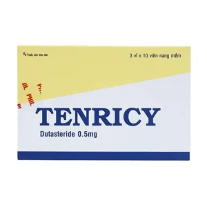 Tenricy 0.5mg (3 vỉ x 10 viên) - Điều trị triệu chứng phì đại tuyến tiền liệt lành tính