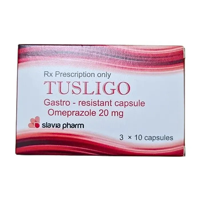 Tusligo 20mg (3 vỉ x 10 viên) - Điều trị loét đường tiêu hóa