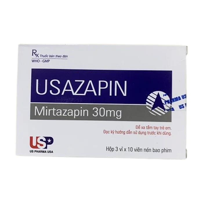 Usazapin 30mg (3 vỉ x 10 viên) - Thuốc điều trị trầm cảm