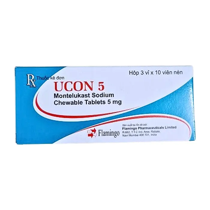 Ucon 5 (3 vỉ x 10 viên) - Điều trị hen suyễn mạn tính