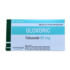 Uloxoric 80mg (3 vỉ x 10 viên) - Điều trị tăng acid uric máu