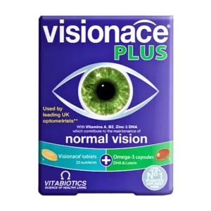 Visionace Original Vitabiotics (2 vỉ x 15 viên) - Bổ sung vitamin, khoáng chất, lutein, hỗ trợ cải thiện thị lực