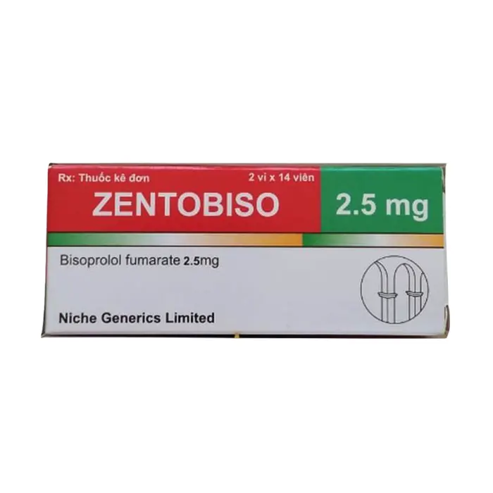 Zentobiso 10mg (2 vỉ x 14 viên) - Điều trị suy tim mãn tính ổn định