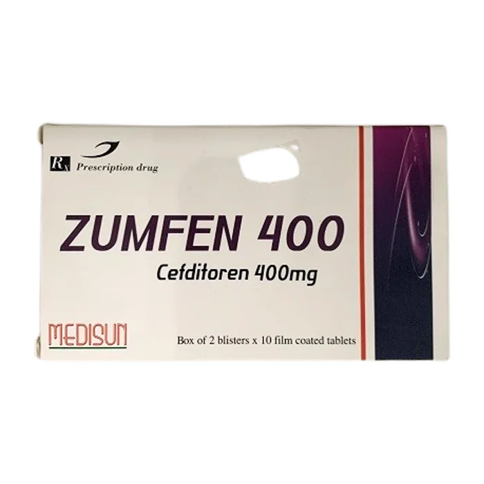 Zumfen 400 (2 vỉ x 10 viên) - Điều trị nhiễm khuẩn