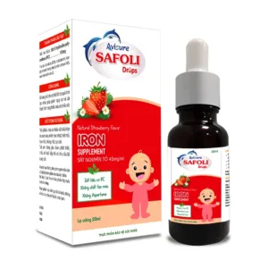 Siro Avisure Safoli 20ml - Bổ sung sắt, hỗ trợ tạo máu (từ 0 tháng)