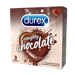 Durex Naughty Chocolate (3 cái) - Bao cao su có gai giúp tăng thêm cảm xúc