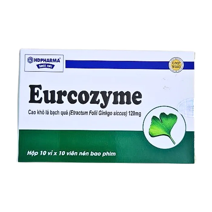 Eurcozyme 120mg (10 vỉ x 10 viên) - Điều trị giảm trí nhớ, kém tập trung