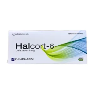 Halcort-6 (3 vỉ x 10 viên) - Kháng viêm, trị viêm khớp dạng thấp, điều trị sốc phản vệ, hen