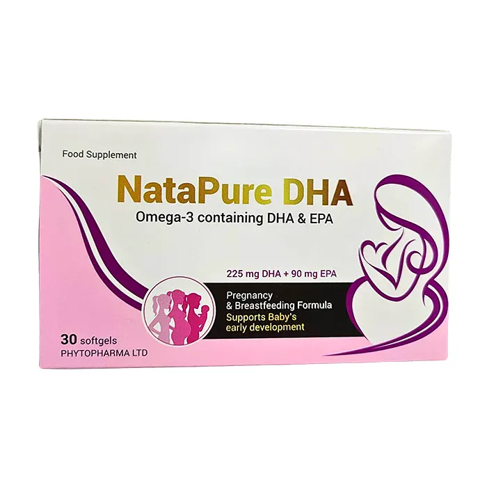 Natapure DHA (3 vỉ x 10 viên) - Bổ sung DHA, EPA cho phụ nữ mang thai và cho con bú
