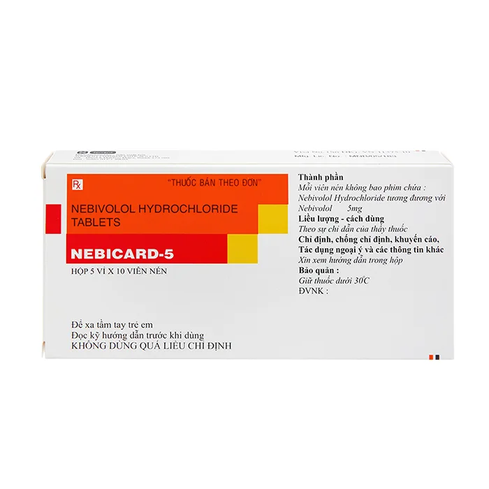 Nebicard-5 Torrent (5 vỉ x 10 viên) - Điều trị tăng huyết áp