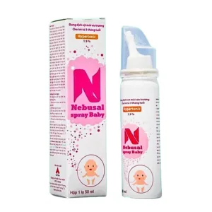 Nebusal Baby 1.9% Hypertonic - Xịt mũi giảm nghẹt mũi ở trẻ