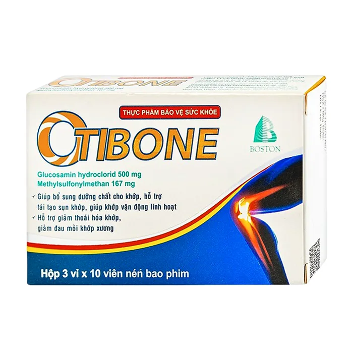 Otibone Boston (3 vỉ x 10 viên) - Giúp bổ sung dưỡng chất cho khớp, hỗ trợ tái tạo sụn khớp