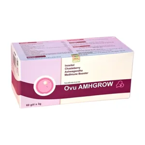 Ovu AMHGROW (60 gói x 3g) - Hỗ trợ tăng khả năng có thai cho đối tượng bị suy buồng trứng
