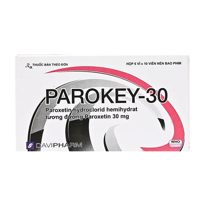 Parokey-30 (6 vỉ x 10 viên) - Điều trị trầm cảm, rối loạn ám ảnh cưỡng chế