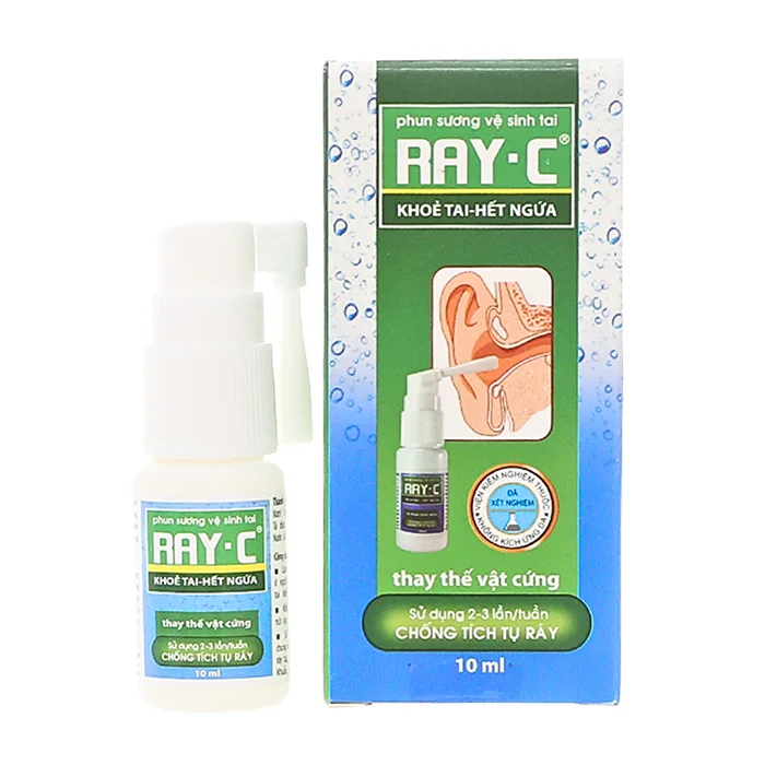 Spray-C Nano Bạc Aero Chemie (15ml) - Làm sạch ráy tai, phục hồi cơ chế tự làm sạch ráy
