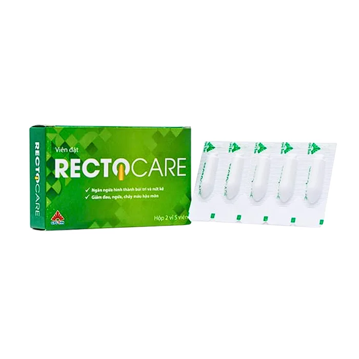 Rectocare (2 vỉ x 5 viên) - Ngăn ngừa hình thành búi trĩ và nứt kẽ hậu môn