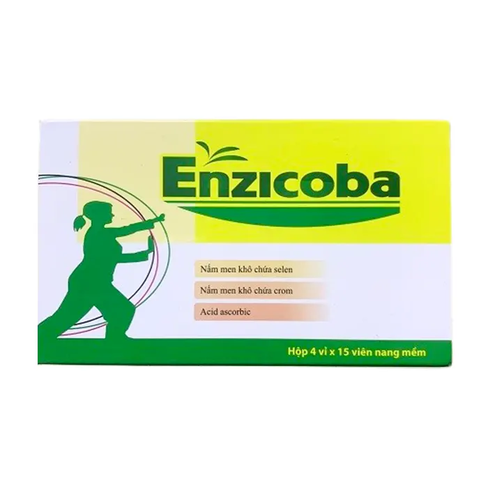 Enzicoba (4 vỉ x 15 viên) - Ngăn ngừa quá trình lão hóa, tăng đề kháng