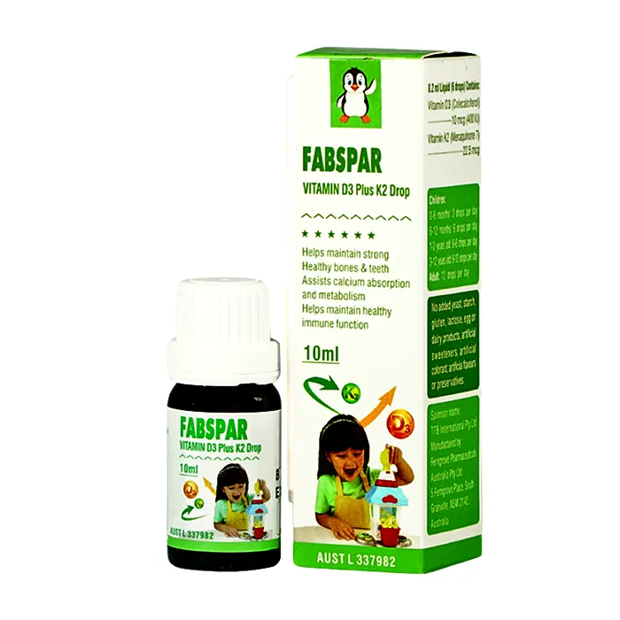 Fabspar 10ml - Bổ sung vitamin D3 và Vitamin K2