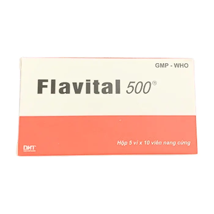 Flavital 500mg (5 vỉ x10 viên) - Tăng cường trí não, giảm căng thẳng