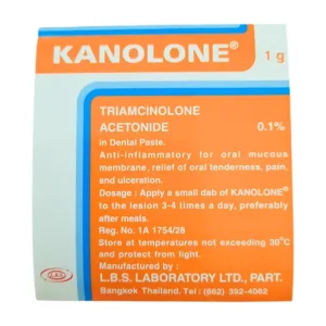 Kanolone 1g (Hộp 50 gói x 1g) - Điều trị loét miệng, giảm viêm ở khoang miệng