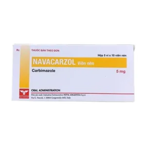 Navacarzol 5mg (5 vỉ x 10 viên) - Hỗ trợ điều trị rối loạn tuyến giáp