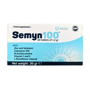 Semyn100 ( Hộp 30 gói) - Thúc đẩy quá trình sinh tinh trùng nam giới