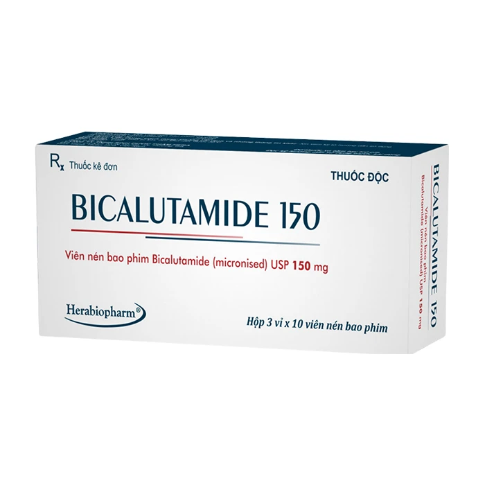 Bicalutamide 150 (3 vỉ x 10 viên) - Điều trị ung thư tuyến tiền liệt