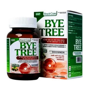 Bye Tree Royal Care (60 viên) - Hỗ trợ tăng sức bền thành mạch, giảm nguy cơ bị trĩ