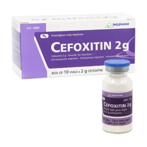 Cefoxitin 2g (Hộp 10 lọ) - Thuốc kháng sinh điều trị nhiễm khuẩn
