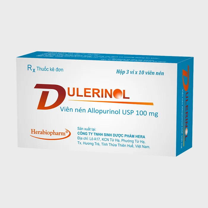 Dulerinol 100mg (3 vỉ x 10 viên)