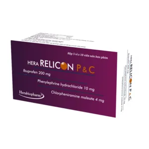 Hera Relicon P&C (5 vỉ x 10 viên) - Điều trị bệnh đường hô hấp, cảm lạnh thông thường