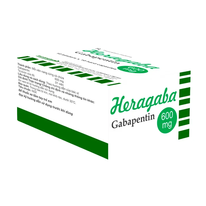 Heragaba 600mg (10 vỉ x 10 viên) - Điều trị động kinh, đau thần kinh