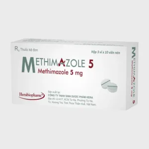 Methimazone 5 (3 vỉ x 10 viên) - Điều trị bệnh Graves với cường giáp hoặc bướu giáp đa nhân độc