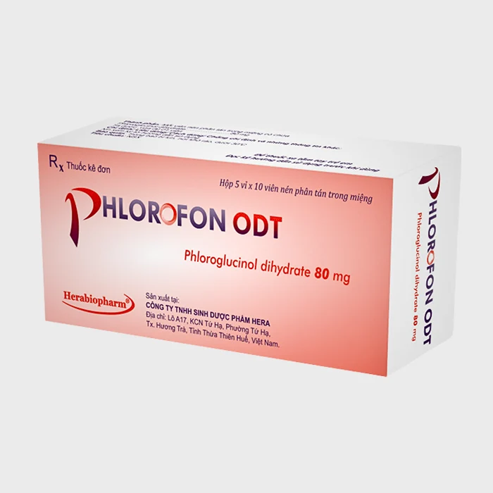 Philorofon ODT 80mg - Điều trị triệu chứng đau liên quan đến rối loạn chức năng đường tiêu hóa, đường mật