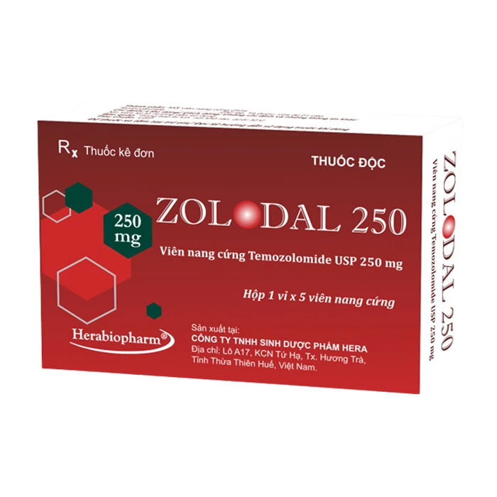 Zolodal Tab 250 (1 vỉ x 5 viên) - Điều trị ung thư