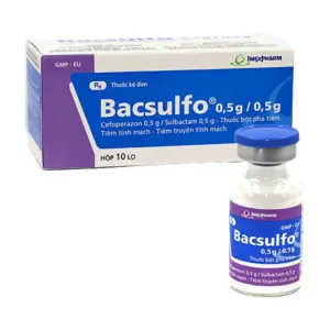 Bacsulfo 0,5g/0,5g (Hộp 10 lọ) - Điều trị các trường hợp nhiễm khuẩn
