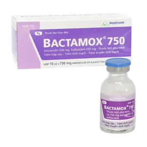 Bactamox® 750 (Hộp 10 lọ) - Điều trị nhiễm khuẩn do các vi khuẩn nhạy cảm