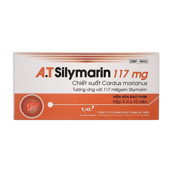 A.T Silymarin 117mg - Hỗ trợ điều trị bệnh viêm gan mạn tính, xơ gan