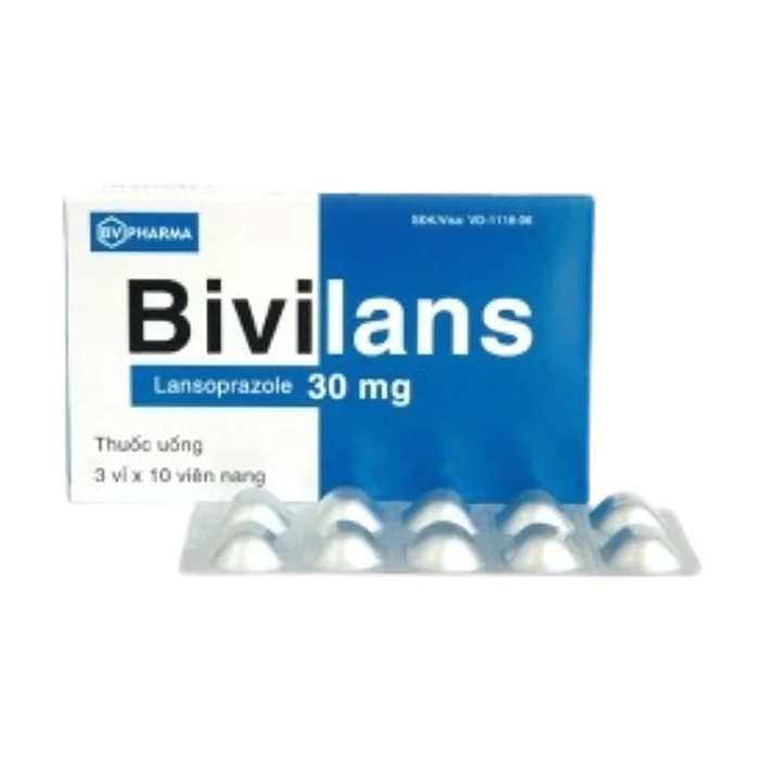 Bivilans 30mg (3 vỉ x 10 viên) - Điều trị viêm loét dạ dày, tá tràng, thực quản