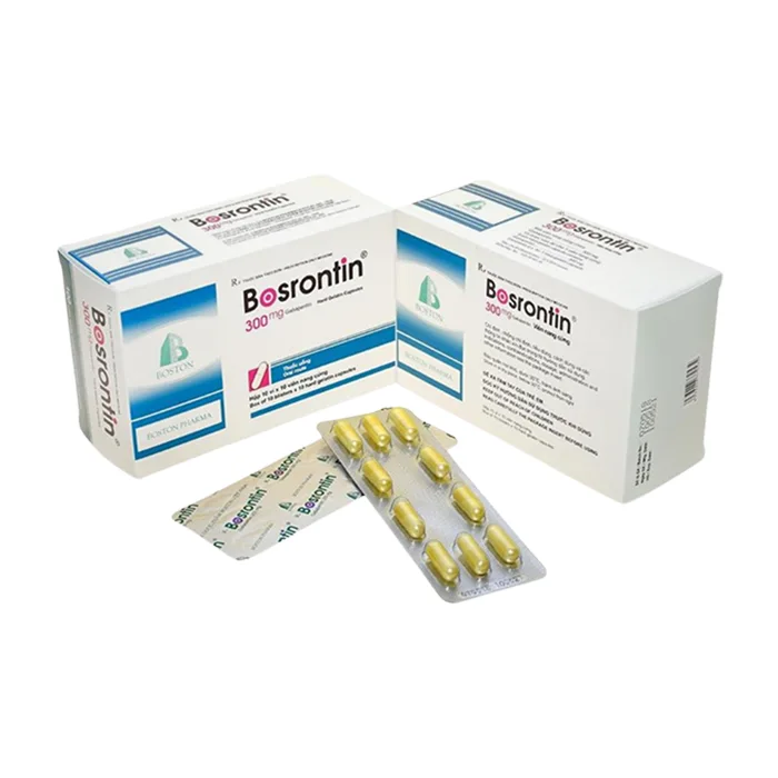 Bosrontin 300mg (hộp 100 viên) - Điều trị động kinh cục bộ, đau dây thần kinh