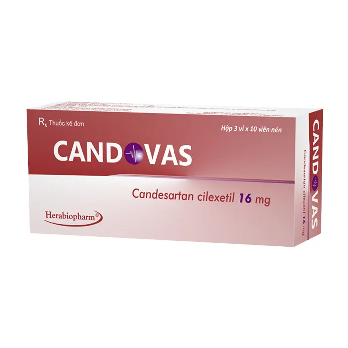 Candovas 16mg (3 vỉ x 10 viên) – Điều trị tăng huyết áp Herabiopharm