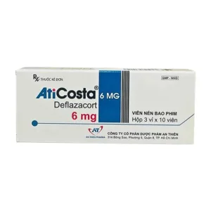 Aticosta 6 mg Deflazacort An Thiên - Thuốc điều trị viêm khớp, hen phế quản