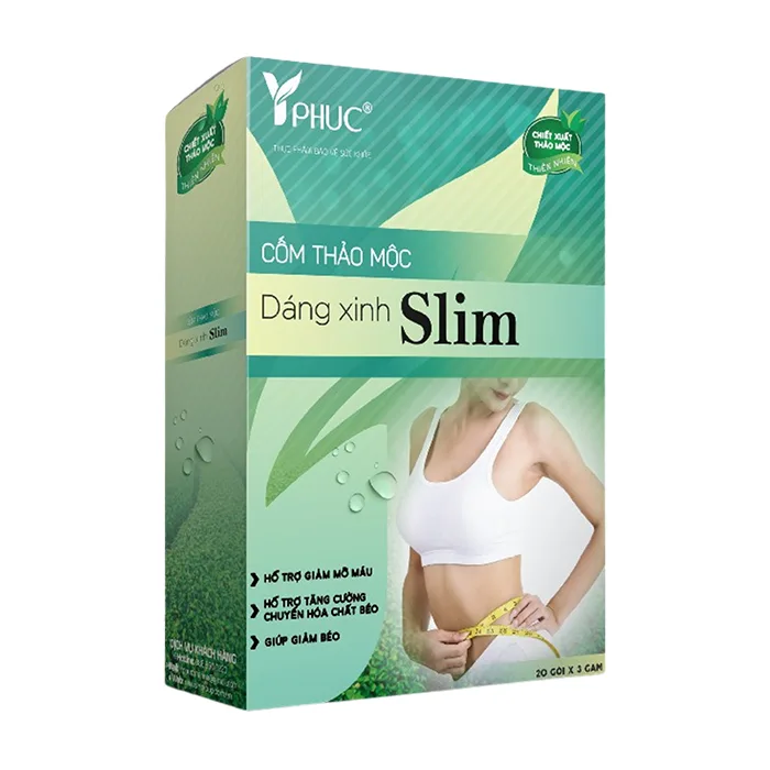 Cốm thảo mộc dáng xinh Slim (30 gói) - Hỗ trợ giảm cân, giảm mỡ máu