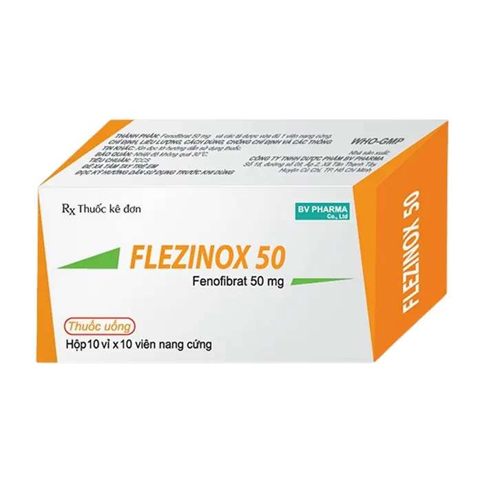 Flezinox 50 (10 vỉ x 10 viên) - Trị tăng cholesterol máu nguyên phát hoặc rối loạn lipid máu hỗn hợp
