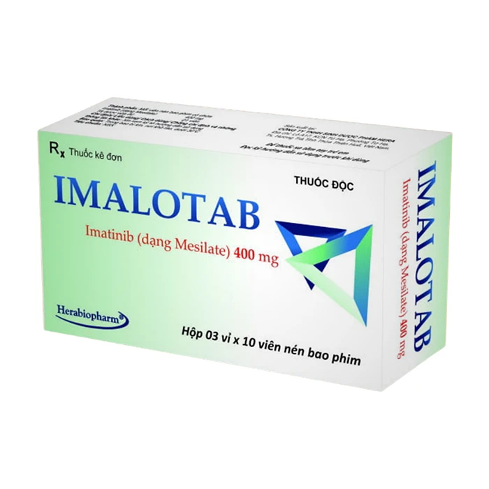 Imalotab 400mg (3 vỉ x 10 viên) - Điều trị bệnh bạch cầu tủy bào mạn tính