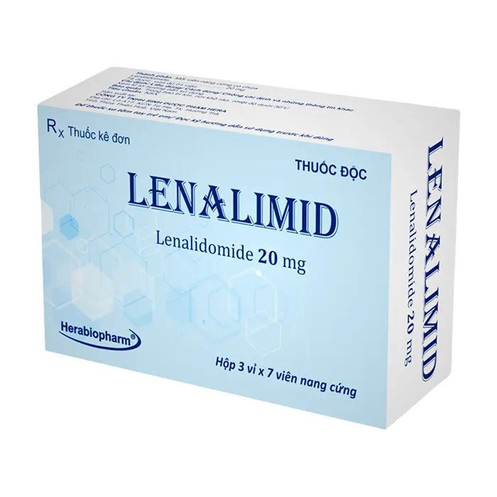 Lenalimid 20mg (3 vỉ x 7 viên) - Điều trị đa u tủy