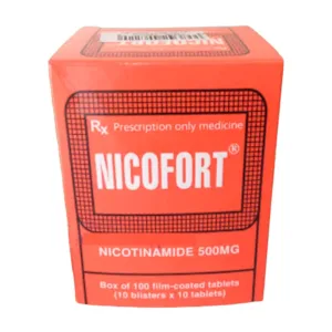 Nicofort (Hộp 10 vỉ x 10 viên) - Thuốc điều trị triệu chứng bệnh Pellagra